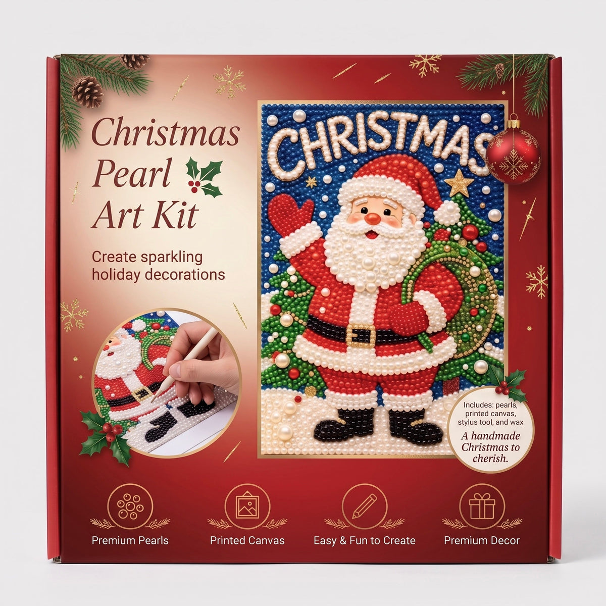 Christmasli™ Santa Pearl Art Kit